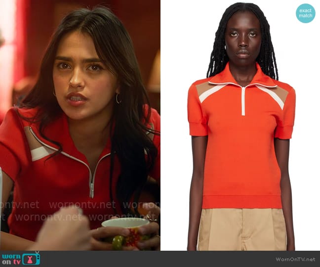 Wales Bonner Harp Polo worn by Noa Olivar (Maia Reficco) on Pretty Little Liars Original Sin