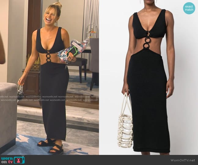 Mert Ring-detail Dress Cult Gaia worn by Caroline Stanbury (Caroline Stanbury) on The Real Housewives of Dubai