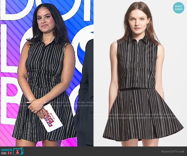 Alice + Olivia Lea Top worn by Donna Farizan on Today