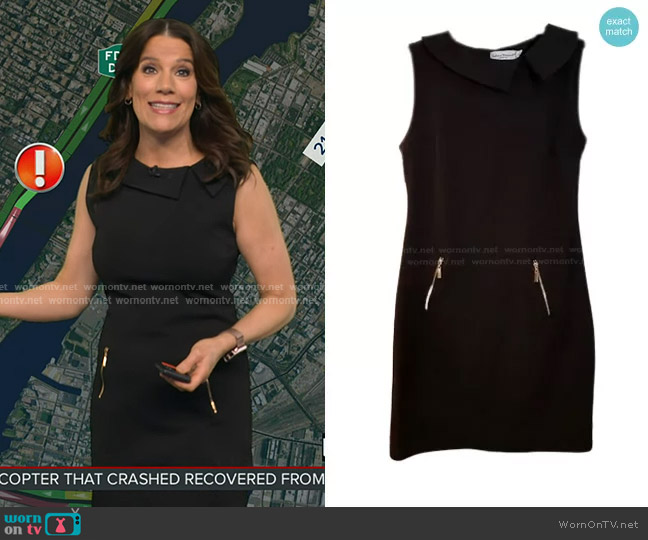 Sabrina Diamanti Sleeveless Sheath Dress worn by Heather O’Rourke on Good Morning America