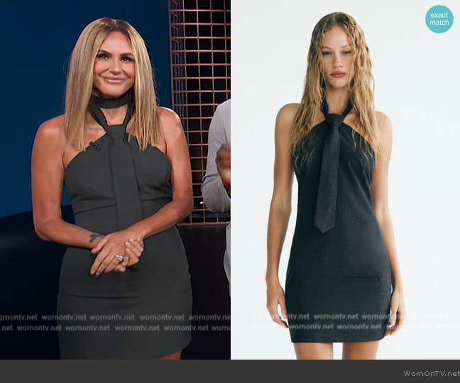 Zara Halter Dress worn by Keltie Knight on E! News