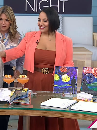 Alejandra Ramos’s brown GG belt on Today
