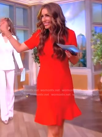 Alyssa’s red mini dress on The View