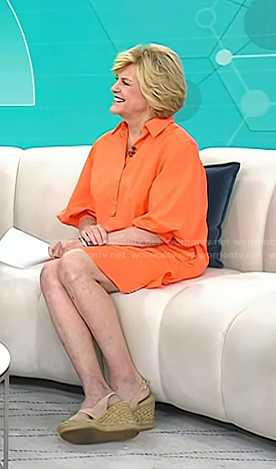 Anne’s orange shirtdress on Today