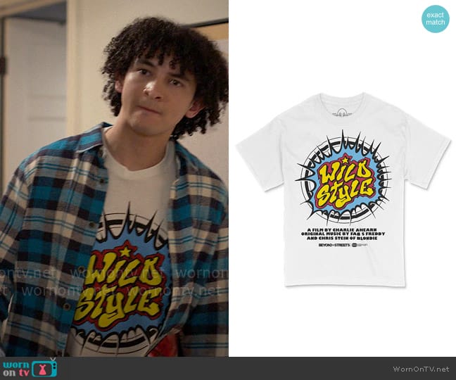 Beyond The Streets Wild Style Short Sleeve Tee worn by Finn Alexander (Faly Rakotohavana) on UnPrisoned