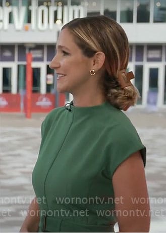 Caitlin Huey-Burns’ green dress on CBS Mornings