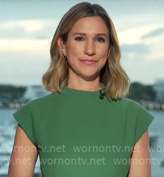 Caitlin Huey-Burns’ green dress on CBS Mornings