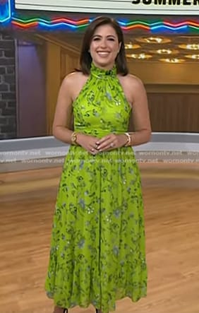 Chloe’s green floral dress on Today