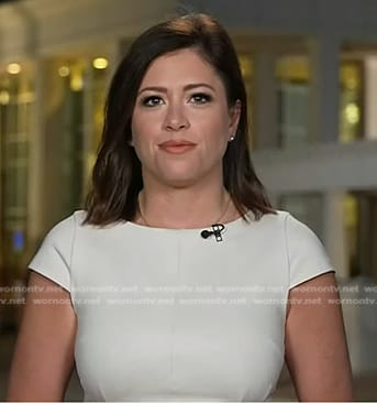Chloe’s ivory cap sleeve dress on Today