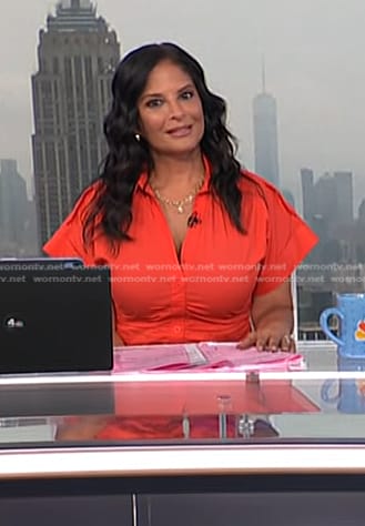 Darlene’s red shirtdress on Today