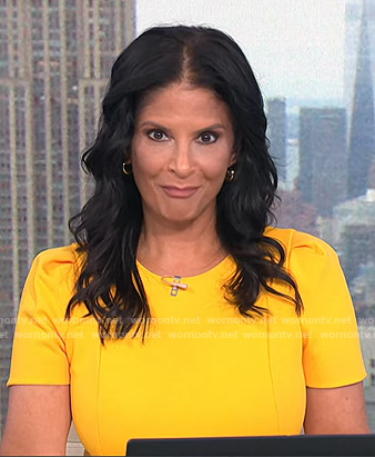 Darlene’s yellow short sleeve dress on Today