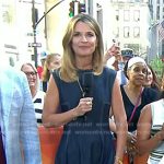 Savannah’s denim midi dress with white stitching on Today