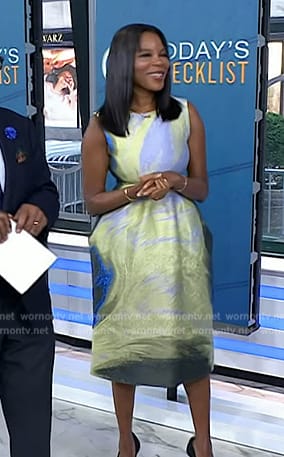 Dr. Michelle Henry’s abstract textured dress on Today