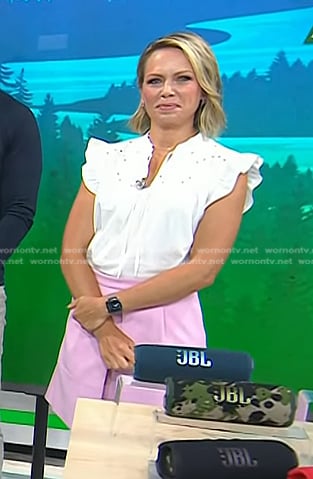 Dylan’s pink mini skirt on Today