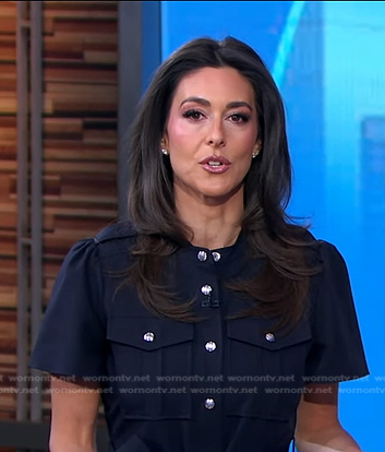 Erielle’s navy utility shirtdress on Good Morning America