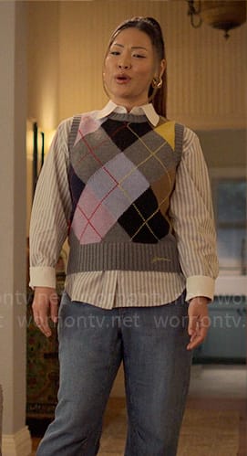 Esti’s argyle sweater vest on UnPrisoned