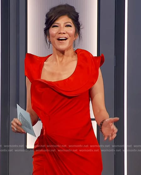 Julie’s red ruffle dress on Big Brother