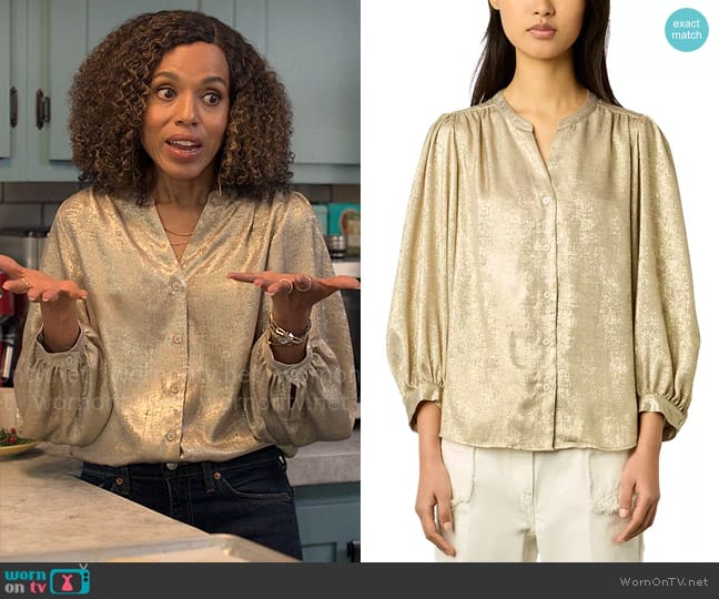 Gerard Darel Alynn Blouse worn by Paige Alexander (Kerry Washington) on UnPrisoned