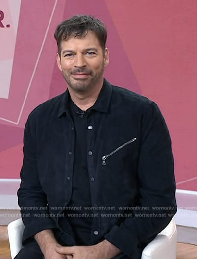 Harry Connick Jr’s black denim jacket on Today