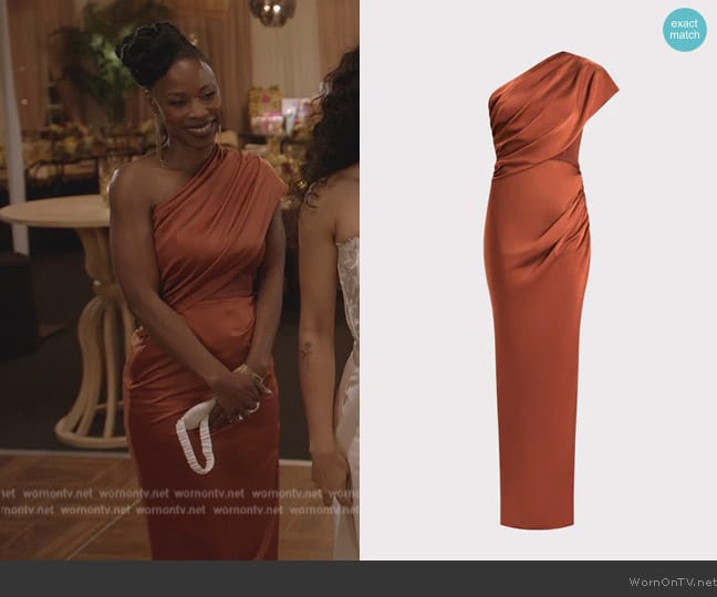Herve Leger Ruched Woven Combo worn by Grace James (Karimah Westbrook) on All American