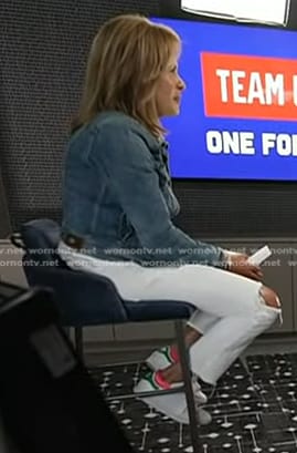 Hoda’s white sneakers on Today