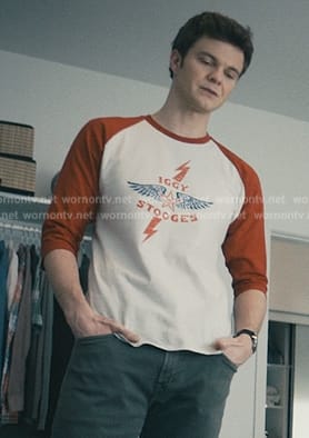 Hughie’s Iggy and the Stooges graphic raglan tee on The Boys