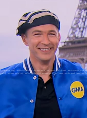 James Longman’s striped beret on Good Morning America