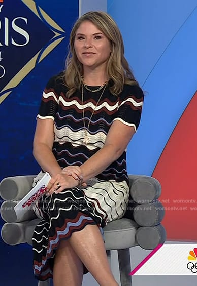 Jenna’s chevron knit dress on Today