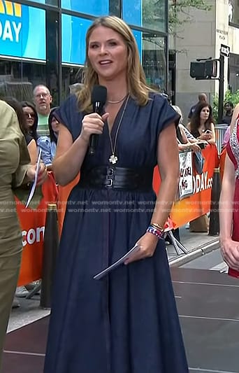 Jenna’s belted denim midi dress on Today