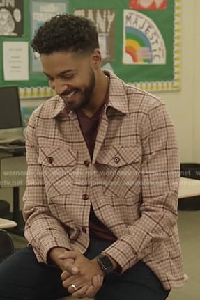 Jordan’s pink plaid jacket on All American