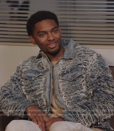 JR’s distressed denim jacket on All American Homecoming
