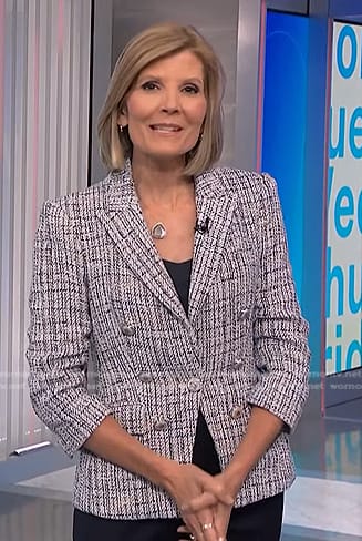 Kate’s white tweed blazer on NBC News Daily