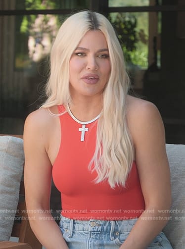 Khloe’s red bodysuit on The Kardashians