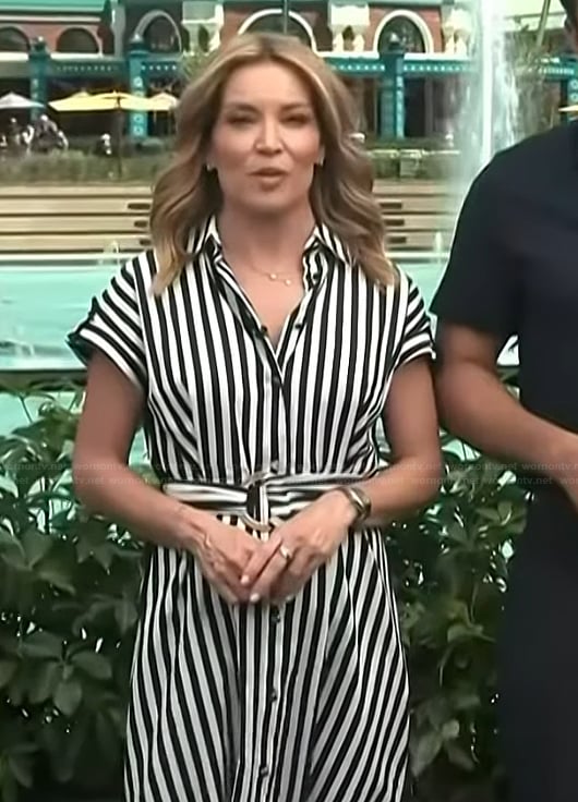 Kit’s striped dress on Access Hollywood