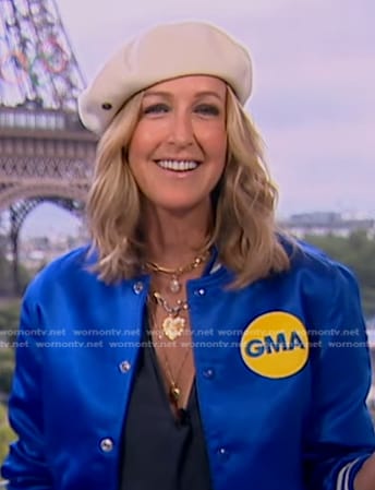 Lara’s ivory beret on Good Morning America