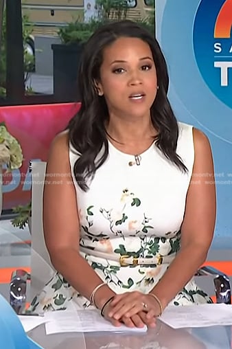 Laura’s white floral dress on Today