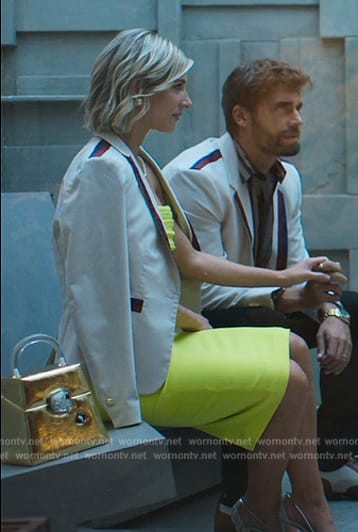 Guillermina’s yellow dress on Elite