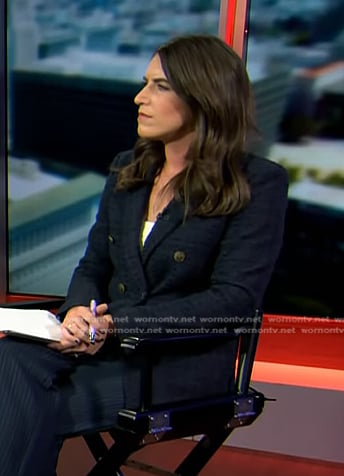 Liz Kreutz’s navy tweed blazer on Today