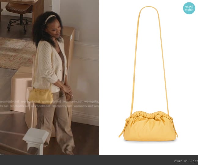Mansur Gavriel Mini Cloud Clutch worn by Grace James (Karimah Westbrook) on All American