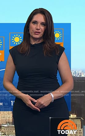 Maria’s black jersey midi dress on Today