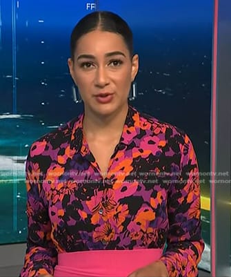 Morgan’s pink floral blouse on NBC News Daily