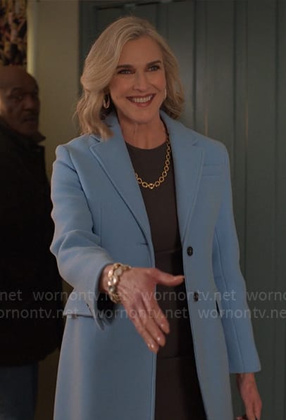 Nadine’s blue coat on UnPrisoned