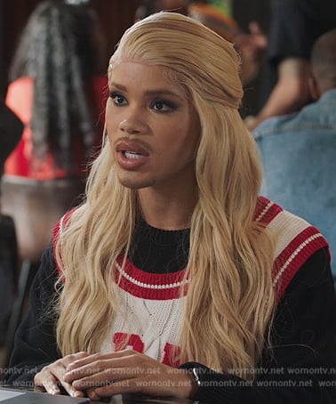 Nathaniel’s Market jersey sweater on All American Homecoming