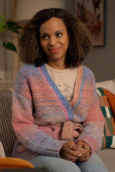 Paige’s ombre cardigan on UnPrisoned