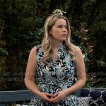 Sasha’s paisley print shirtdress on General Hospital