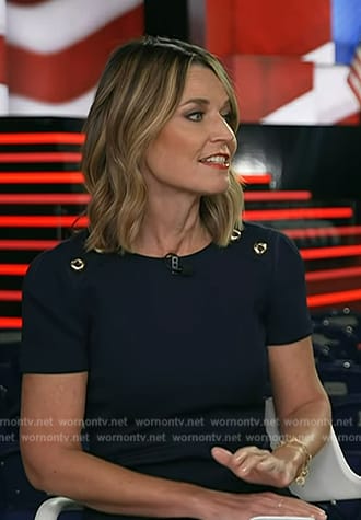 Savannah’s button shoulder dress on Today