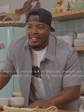 Spencer’s gray shirt with pocket on All American