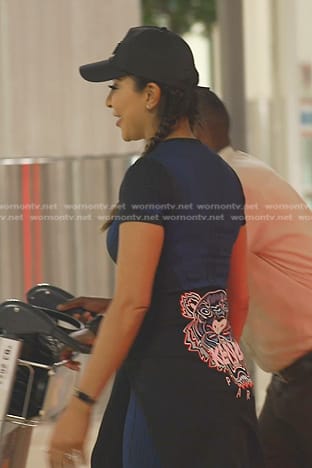 Taleen’s black tiger embroidered sweatshirt on The Real Housewives of Dubai