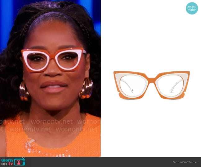 Zenni Making Waves Glasses in Creamsicle worn by Keke Palmer on Password