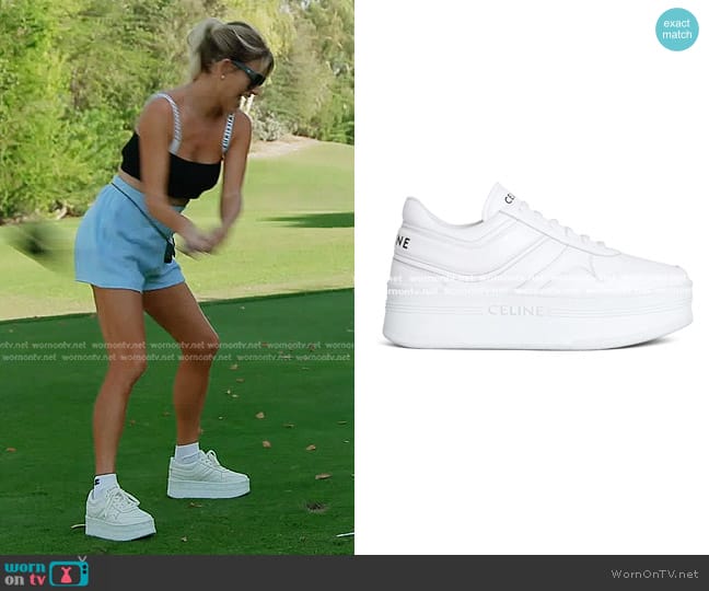 Celine Block Sneakers with Wedge Outsole in Calfskin worn by Caroline Stanbury (Caroline Stanbury) on The Real Housewives of Dubai